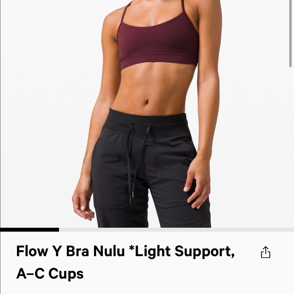 Lululemon Flowy Y Bra Nulu *Light Support